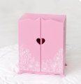 Шкаф с дизайнерским цветочным принтом. Коллекция Diamond Princess розовый 72419