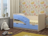 Кровать Дельфин-6 с тремя выдвижными ящиками