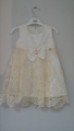 Нарядное, праздничное платье, светло-жёлтый и белый цвета, 003