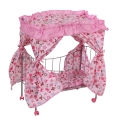 MELOBO Кукольная кроватка 41.5*35.5*75cm, розовый 9350A**