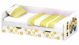 Кровать детская выдвижная Polini kids Fun 4200 Миньоны, желтый, 0001958.65